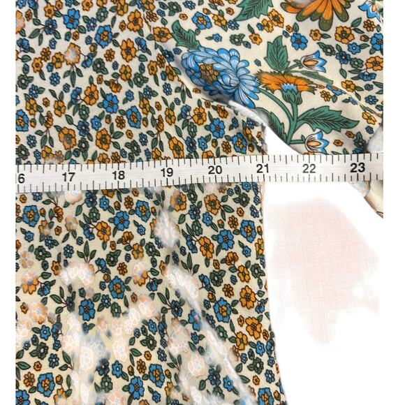 HALIFE Bohemian Ethnic Summer Beach Dress Boho Cover Up Short Floral Flowy XL - Picture 5 of 12